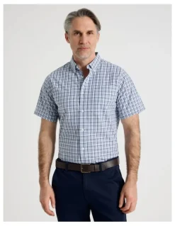 Regatta Short Sleeve Shirt in Blue Check