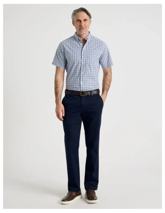 Regatta Short Sleeve Shirt in Blue Check