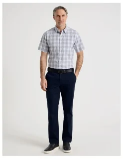 Regatta Short Sleeve Shirt in Light Blue Multi Check