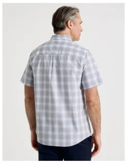 Regatta Short Sleeve Shirt in Light Blue Multi Check