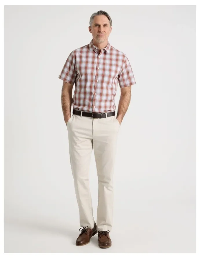 Regatta Short Sleeve Shirt in Red Multi Check