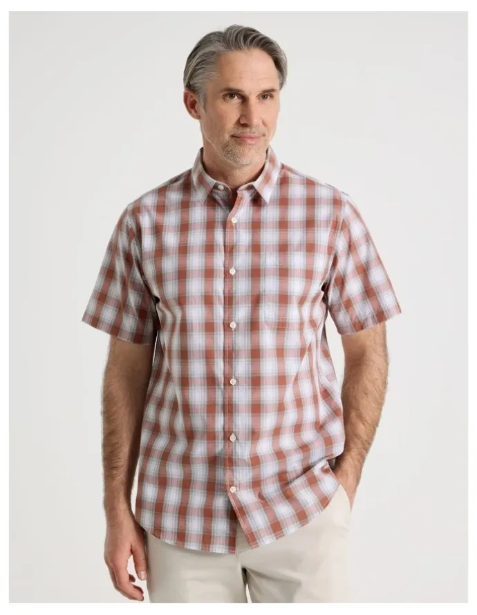 Regatta Short Sleeve Shirt in Red Multi Check