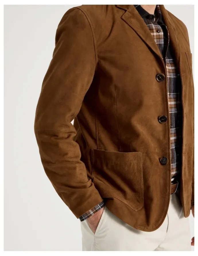 Regatta Suede Jacket in Brown