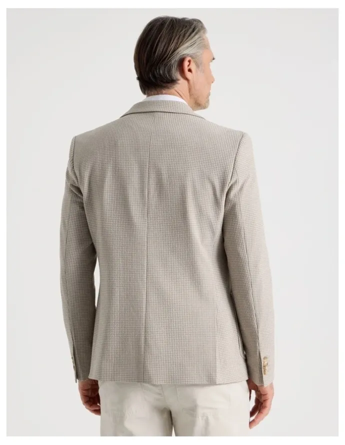 Regatta Textured Blazer in Sand Check