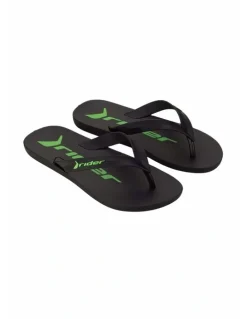 Rider Flip Flop in Black/Green