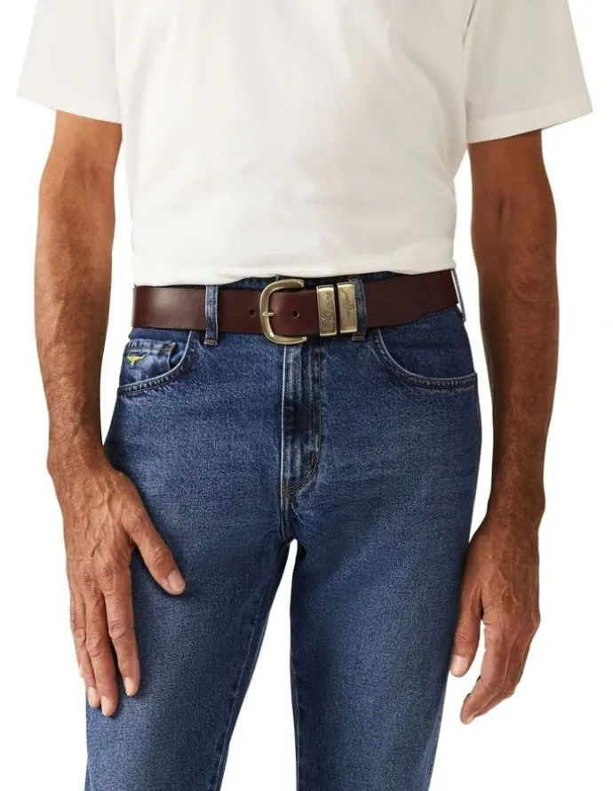 R.M.Williams Drover Belt in Mid Brown