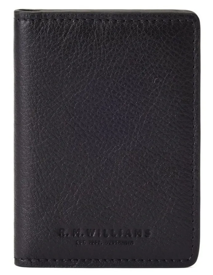 R.M.Williams Farrier Fold Cardholder Wallet in Black