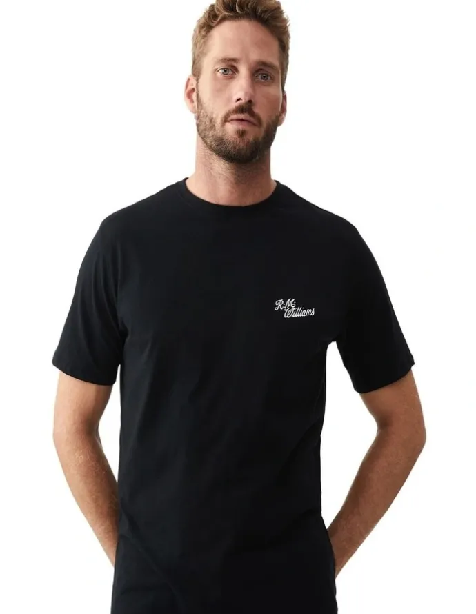 R.M.Williams Byron T/Shirt Black/White