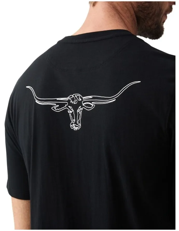 R.M.Williams Byron T/Shirt Black/White