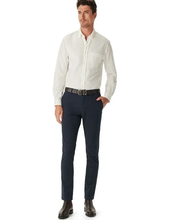 R.M.Williams Coolac Stretch Cotton Chino Pant in Navy