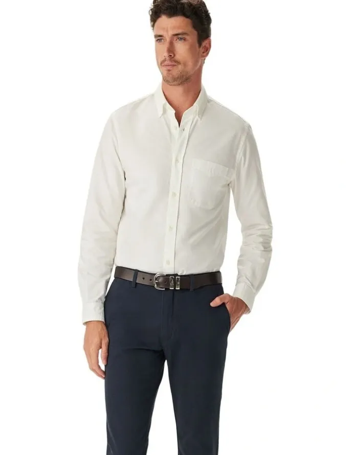 R.M.Williams Coolac Stretch Cotton Chino Pant in Navy