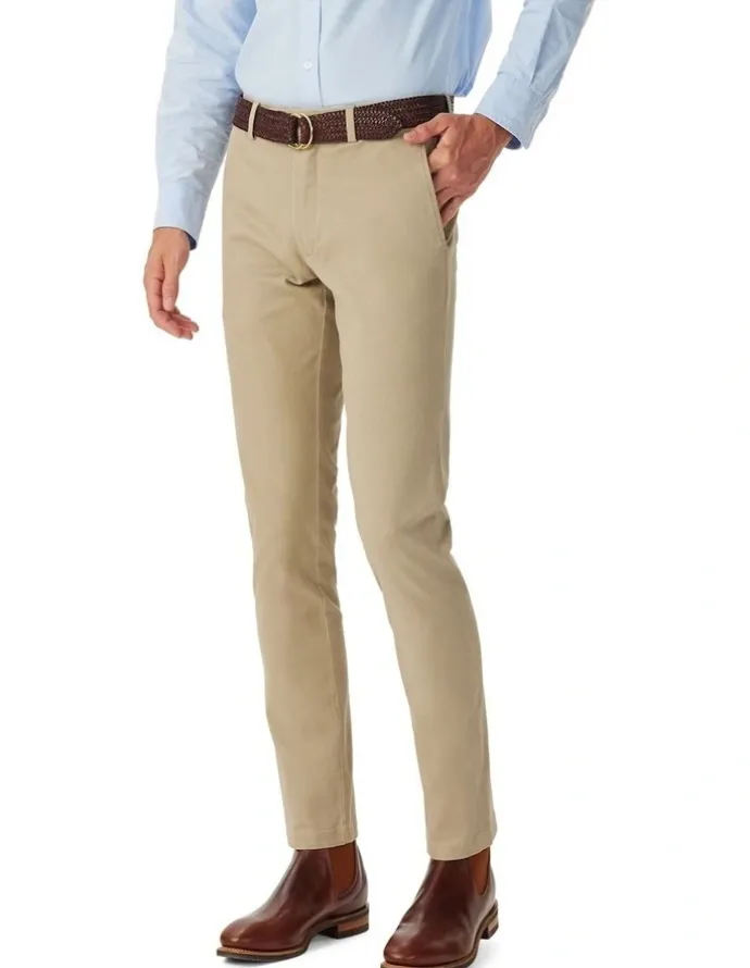 R.M.Williams Coolac Stretch Cotton Chino in Buckskin