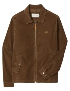 R.M.Williams Munro Cord Harrington Jacket in Caramel