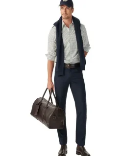 R.M.Williams Newland Poplin Check Long Sleeve Shirt Moss