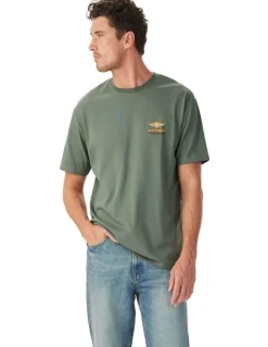 R.M.Williams Percy T-shirt in Spruce Green