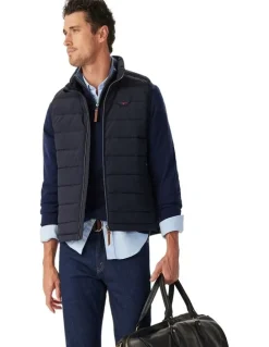 R.M.Williams Rydal Padded Vest in Navy