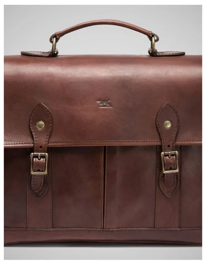 Rodd & Gunn Briefcase in Chocolate