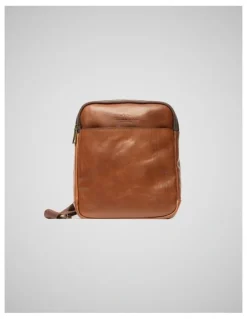 Rodd & Gunn Cambridge Crossbody Satchel Bag in Cognac