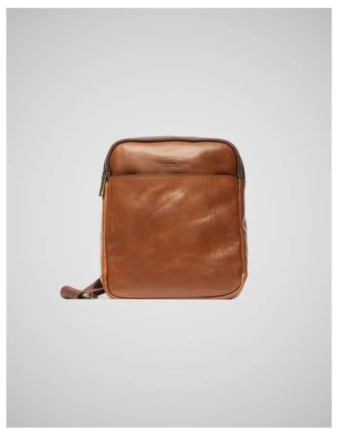 Rodd & Gunn Cambridge Crossbody Satchel Bag in Cognac