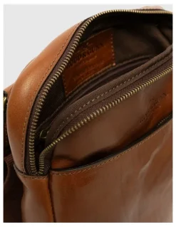 Rodd & Gunn Cambridge Crossbody Satchel Bag in Cognac