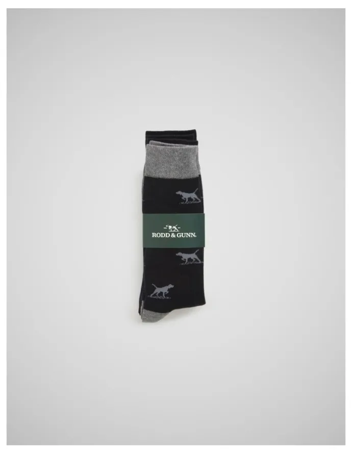 Rodd & Gunn Dogs-A-Plenty Socks 3 Pack in Work Mult