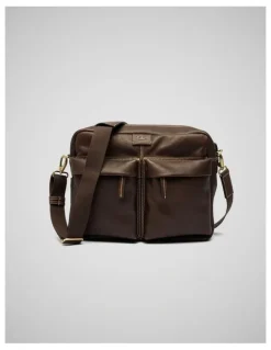 Rodd & Gunn Drury Messenger in Chocolate