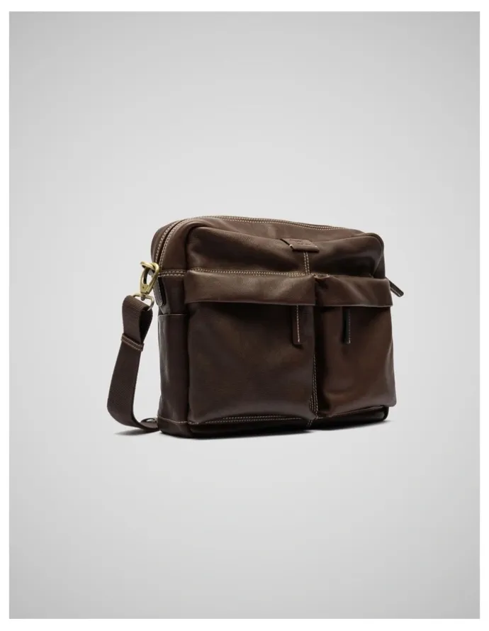 Rodd & Gunn Drury Messenger in Chocolate