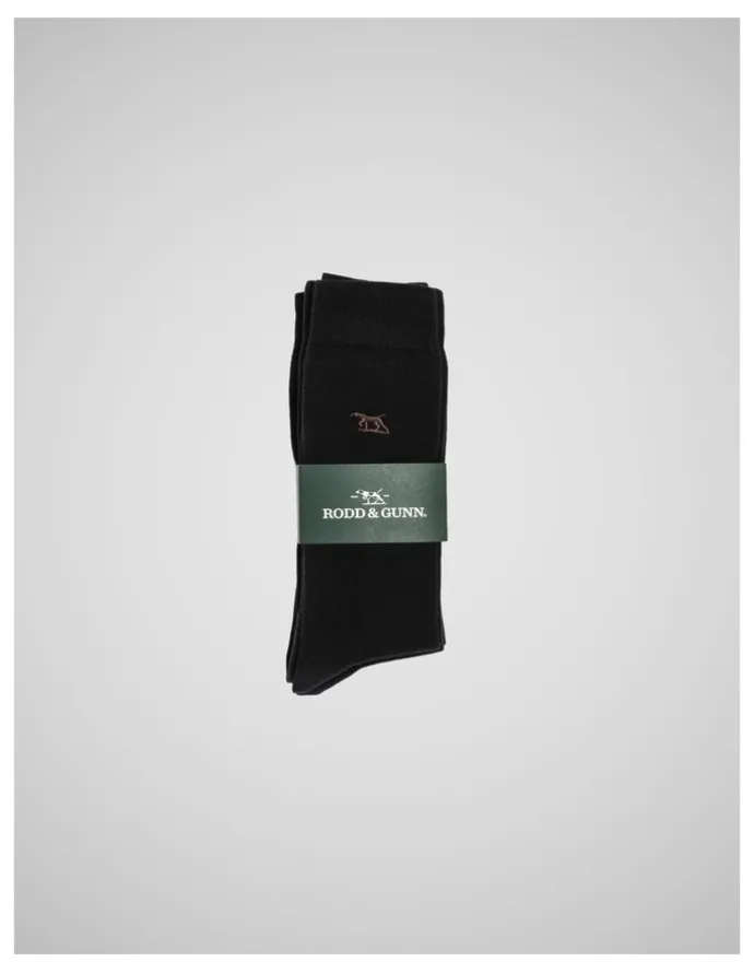 Rodd & Gunn Dry Plains Three Pack Socks in Onyx