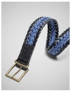 Rodd & Gunn Eastbourne Weave Belt in Navy