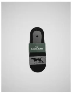 Rodd & Gunn Gunner Lo Show Sock 3 Pack in Nero/Grey