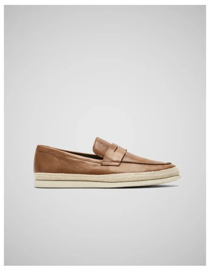 Rodd & Gunn Huaraki Jute Loafer in Cognac
