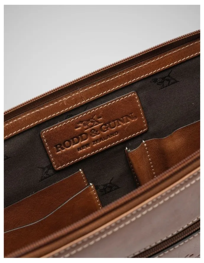 Rodd & Gunn Picton File Medium Bag in Cognac