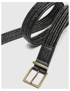 Rodd & Gunn Stirling Stretch Belt in Nero
