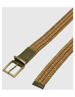 Rodd & Gunn Symonds Stretch Belt Sandstone in Olive