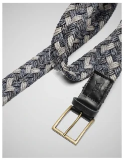 Rodd & Gunn Thames Weave Belt in Denim Multi