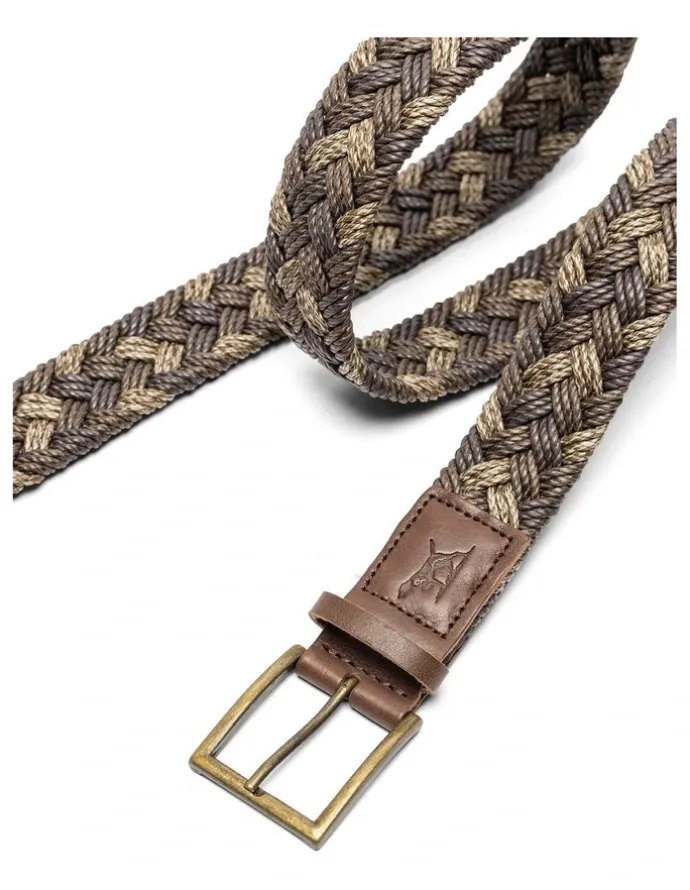 Rodd & Gunn Thames Weave Belt in Coffee Multi