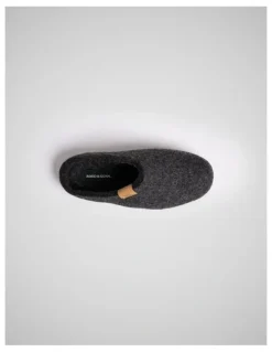 Rodd & Gunn Wanaka Wool Slipper in Charcoal