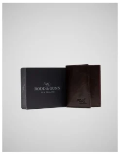 Rodd & Gunn Wesport Tri Fold Wallet in Chocolate