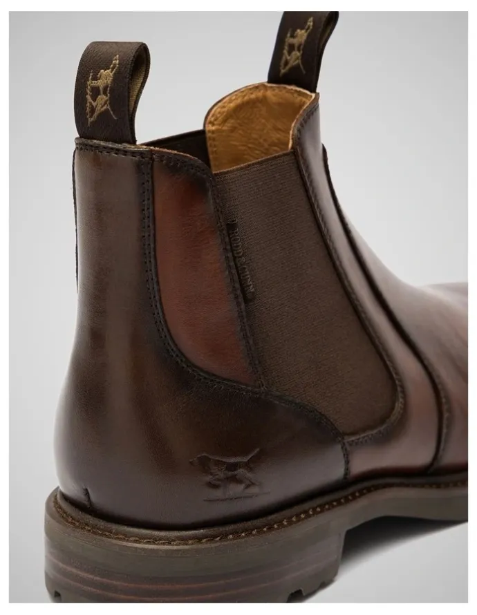 Rodd & Gunn Brooklyn Chelsea Boot in Redwood Chocolate