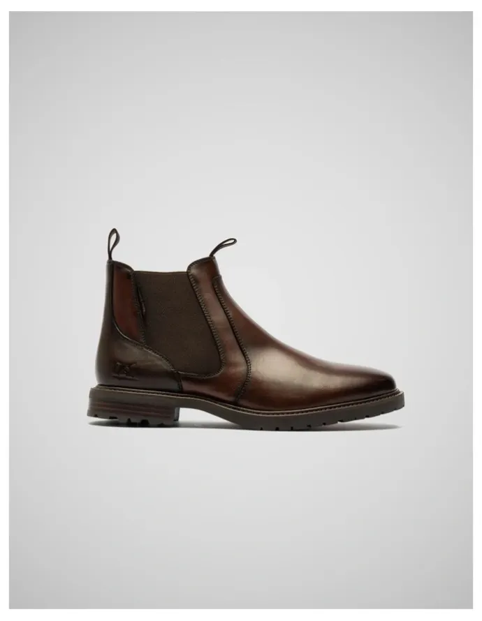Rodd & Gunn Brooklyn Chelsea Boot in Redwood Chocolate