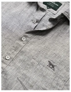 Rodd & Gunn Cathedral Cove Short Sleeve Sports Fit Shirt in Smoke