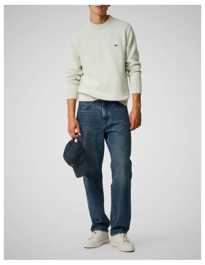 Rodd & Gunn Dunearn Regular Leg Loose Fit Jeans in Washed Indigo