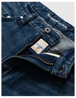 Rodd & Gunn Dunearn Regular Leg Loose Fit Jeans in Washed Indigo
