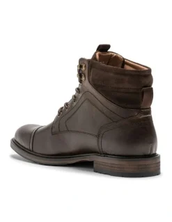 Rodd & Gunn Dunedin Military Boot in Chocolate Wash