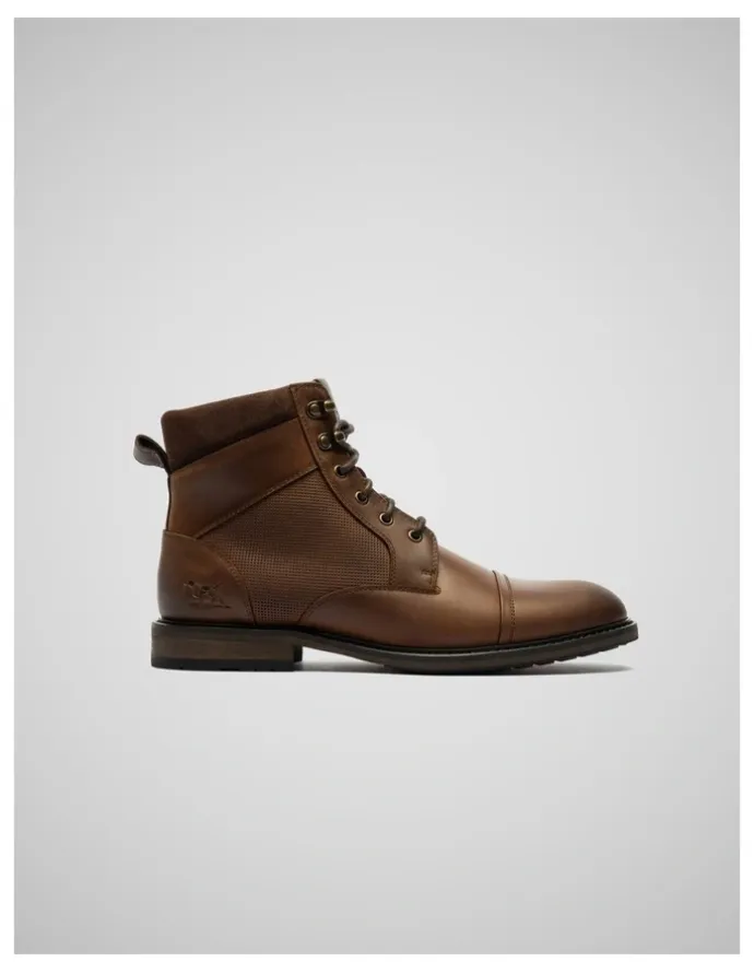 Rodd & Gunn Durham Military Boots in Coffee
