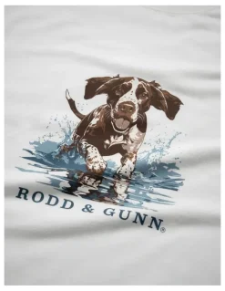 Rodd & Gunn Gunners Track T-shirt in Snow