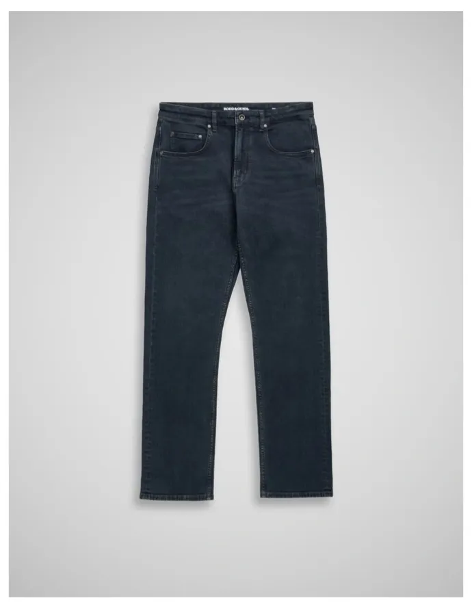 Rodd & Gunn Linden Relaxed Fit Italian Denim Short Leg in Blue Black