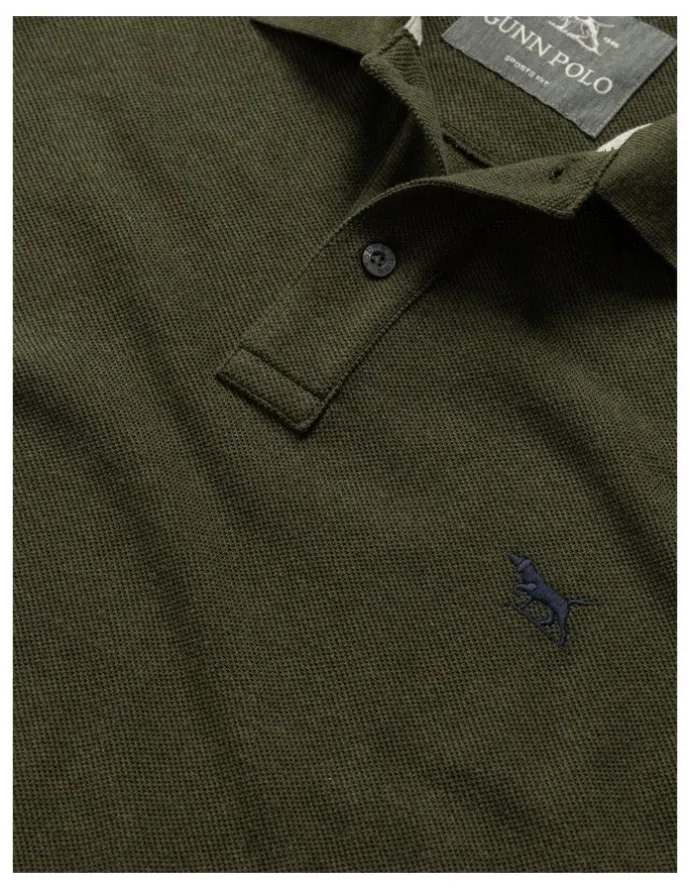 Rodd & Gunn Long Sleeve Sports Fit Gunn Polo in Army