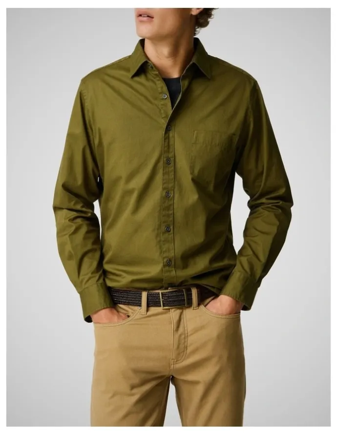 Rodd & Gunn Mavis Lake Long Sleeve Sports Fit Shirt in Green