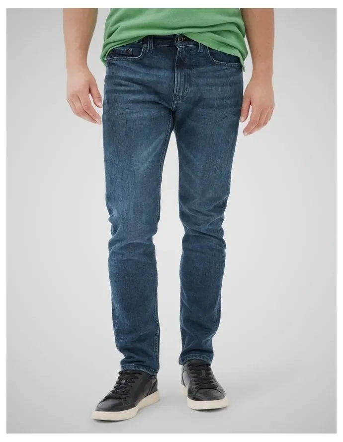 Rodd & Gunn Owaka Straight Fit Italian Denim Short Leg Jeans in True Blue